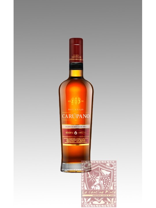 RON AÑEJO CARUPANO RISERVA 6 ESPECIAL RUM DEL VENEZUELA