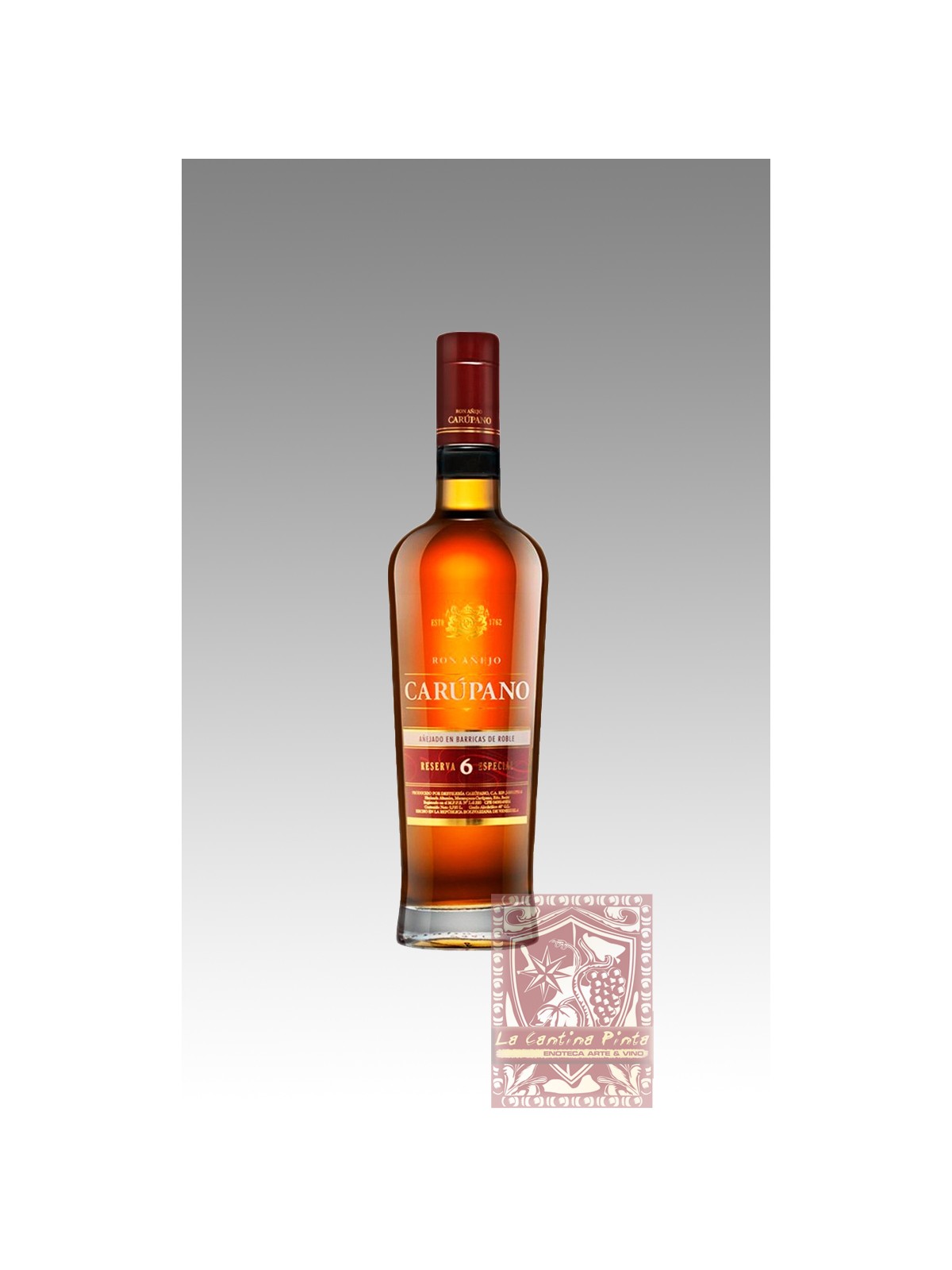 RON AÑEJO CARUPANO RISERVA 6 ESPECIAL RUM DEL VENEZUELA