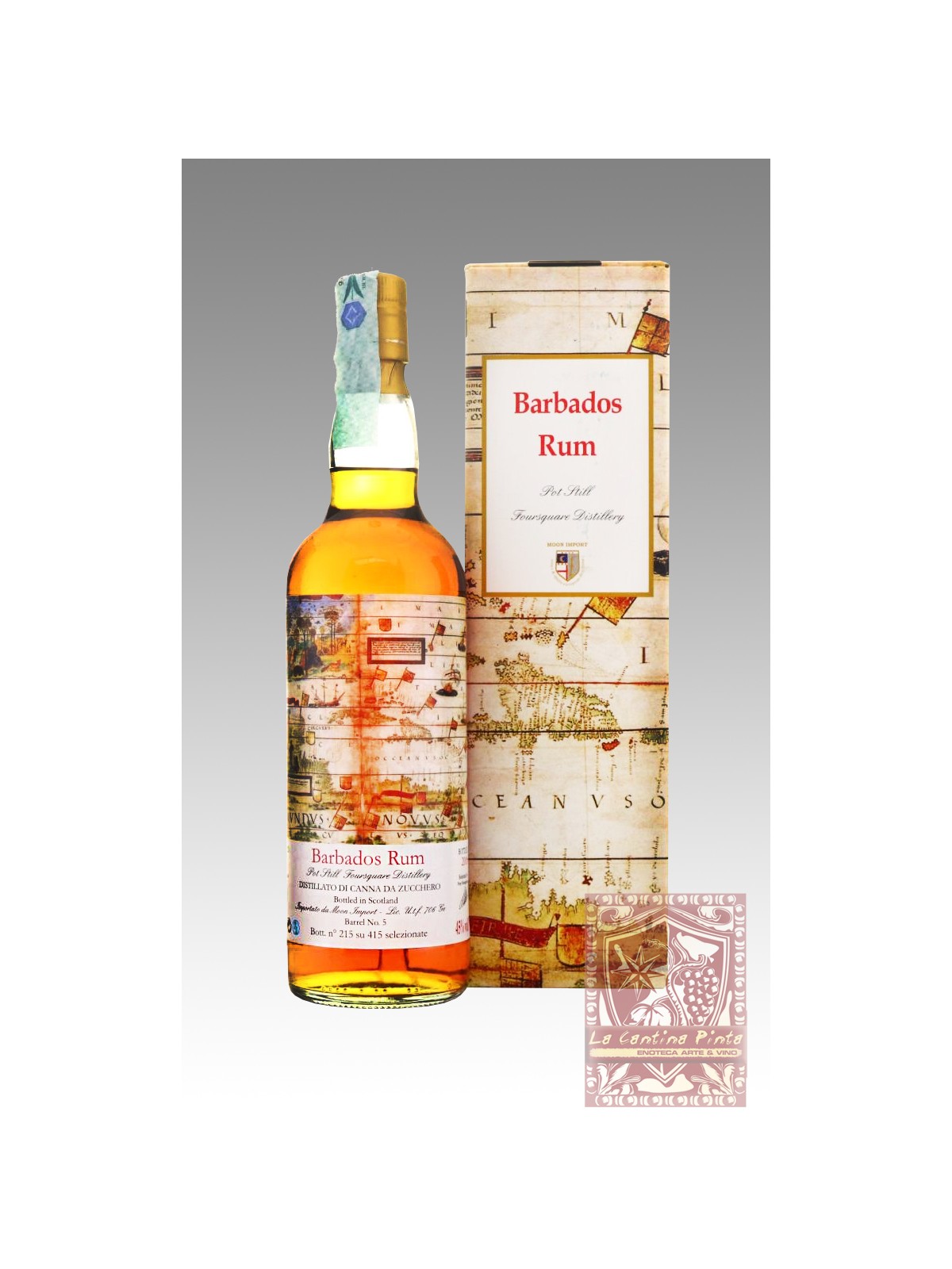 BARBADOS RUM  2006  11 YO FOURSQUARE DISTILLERY MOON IMPORT