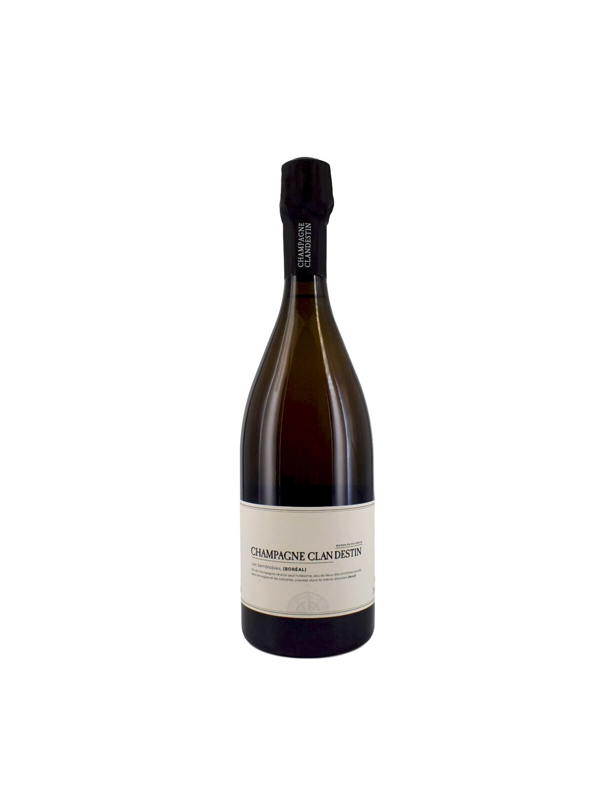 CHAMPAGNE CLANDESTIN  LES SEMBLABLES BOREAL BRUT NATURE 2017