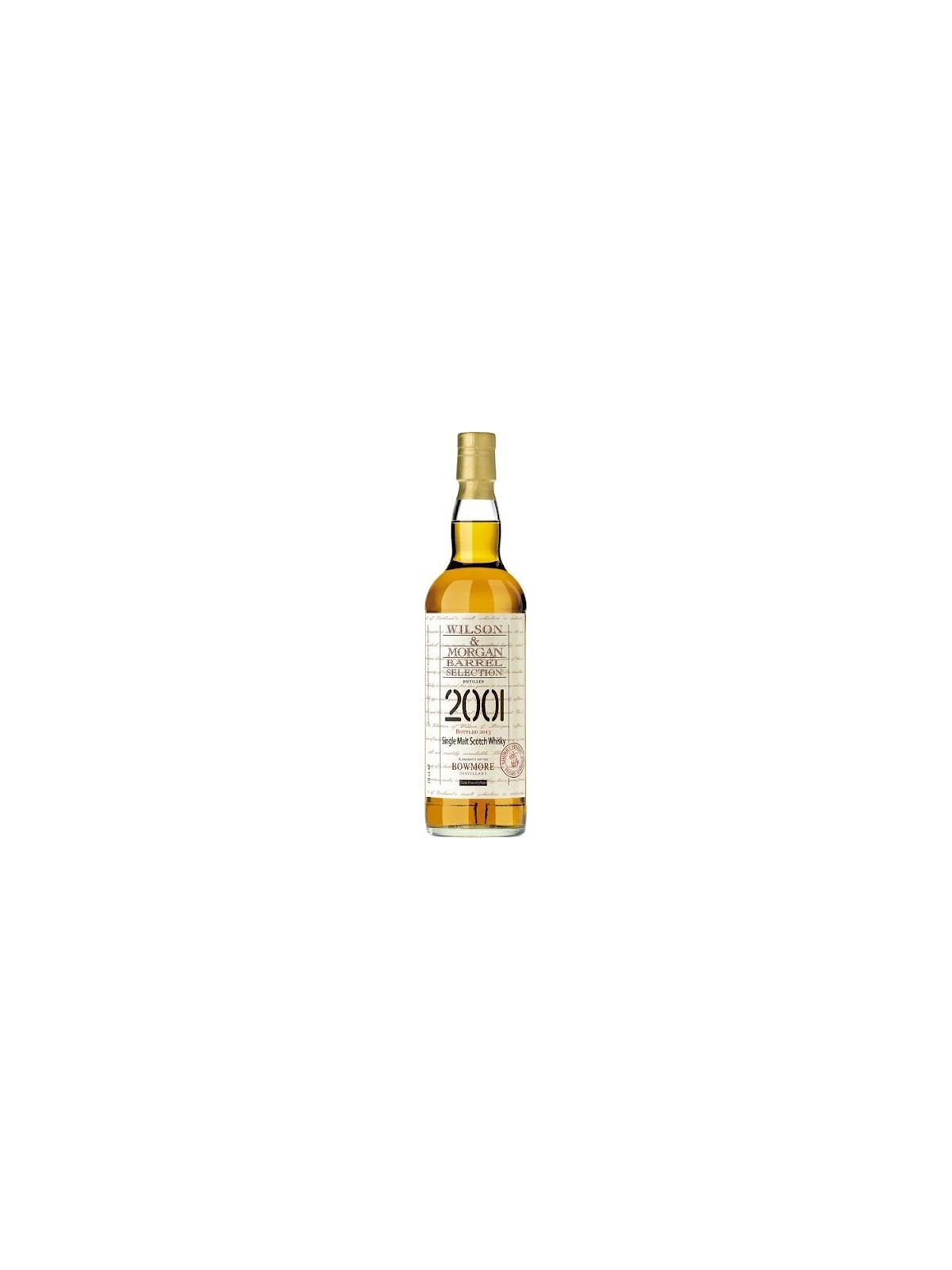 WHISKY  BOWMORE 2001 WILSON & MORGAN BARREL SELECTION  SHERRY FINISH