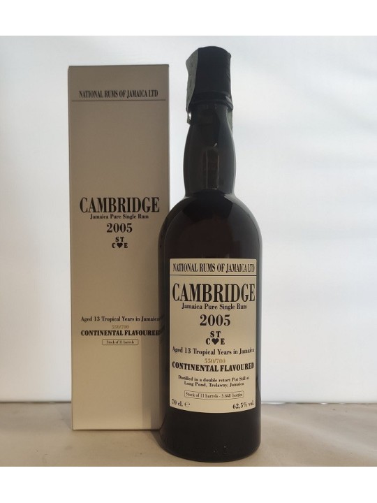 LONG POND CAMBRIDGE JAMAICA PURE SINGLE RUM 2005 13 Y.O. CONTINENTAL FLAVOURED