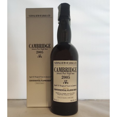 LONG POND CAMBRIDGE JAMAICA PURE SINGLE RUM 2005 13 Y.O. CONTINENTAL FLAVOURED