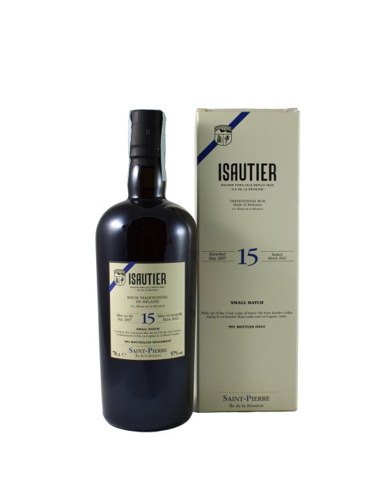 RUM SMALL BATCH MELASSE 2007 ISAUTIER 15 YO