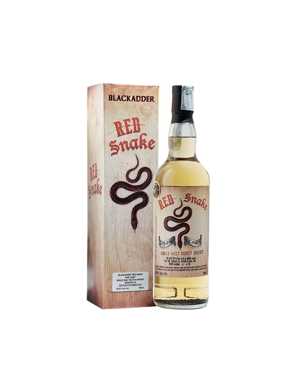 SINGLE MALT SCOTCH WHISKY RED SNAKE RAW CASK N° 113 (62,2° VOL.)