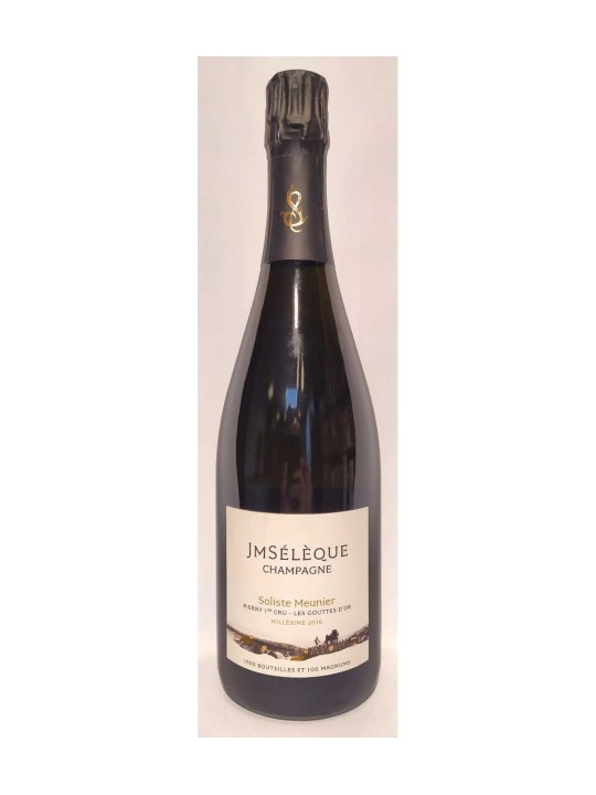 CHAMPAGNE SOLISTE MEUNIER 2016 PIERRY PREMIER CRU-  LES GOUTTES D'OR -  JM SELEQUE