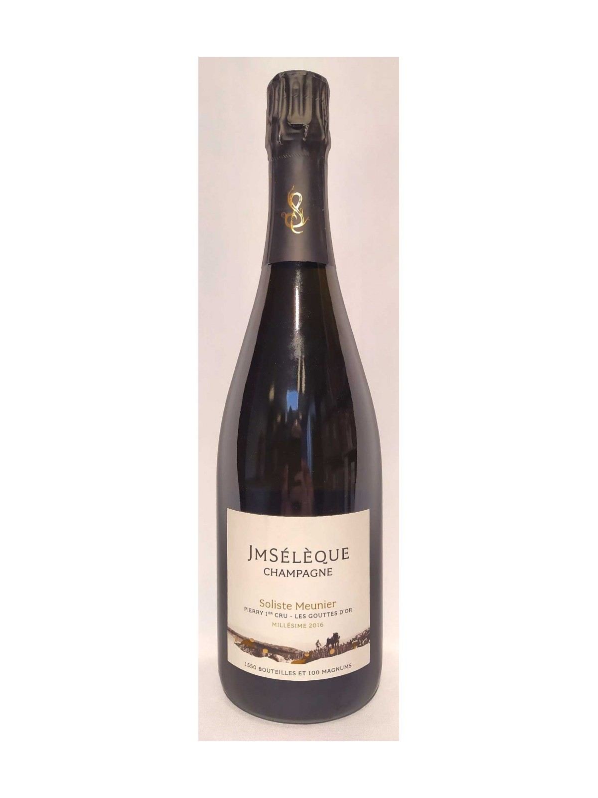 CHAMPAGNE SOLISTE MEUNIER 2016 PIERRY PREMIER CRU-  LES GOUTTES D'OR -  JM SELEQUE