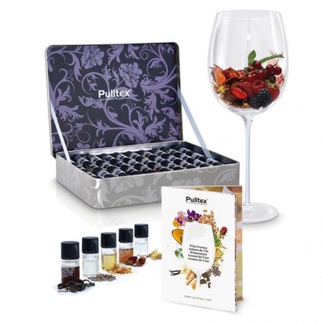 COMPLETE WINE ESSENCE SET PER SOMMELIER  - PULLTEX (40 ESSENZE AROMI E DIFETTI DEL VINO)