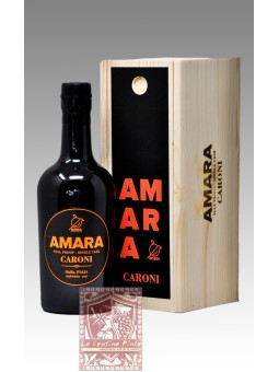 AMARO AMARA CARONI FINISH  FULL PROOF SINGLE CASK IN CASSETTA LEGNO