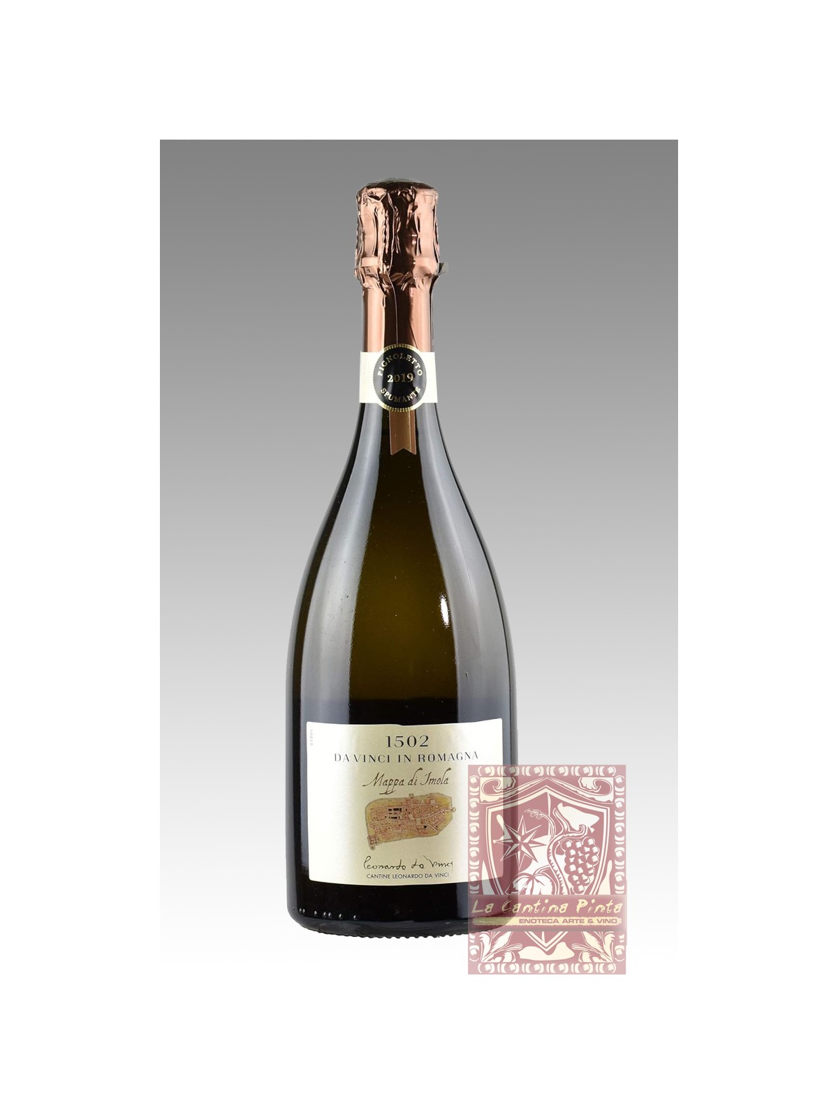 CANTINE EONARDO DA VINCI PIGNOLETTO SPUMANTE BRUT MAPPA DI IMOLA