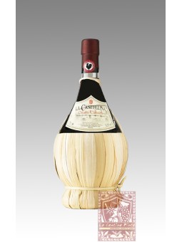 CHIANTI CLASSICO DOCG 2019 SQUARCIALUPI  LA CASTELLINA  FIASCO DA 0,5 LITRI