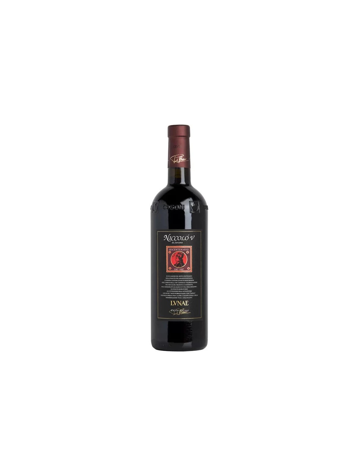 NICCOLO' V 2008 COLLI DI LUNI ROSSO  RISERVA SEICENTENARIO - LUNAE