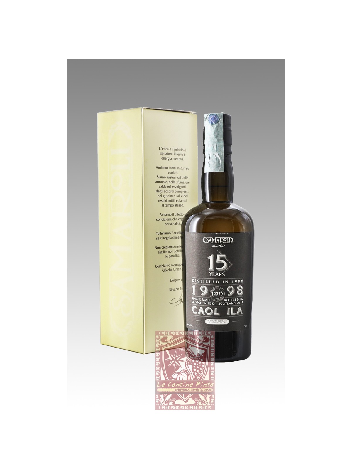 WHISKY SINGLE MALT  CAOL ILA  15 YO 1998/2013 50 CL -  SAMAROLI
