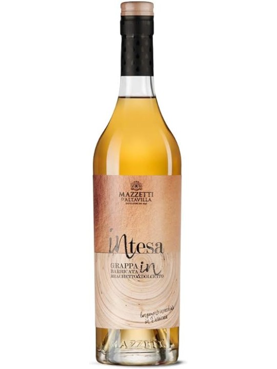 INTESA GRAPPA DI BRACHETTO E DOLCETTO ELEVATA IN BARRIQUES - MAZZETTI D'ALTAVILLA