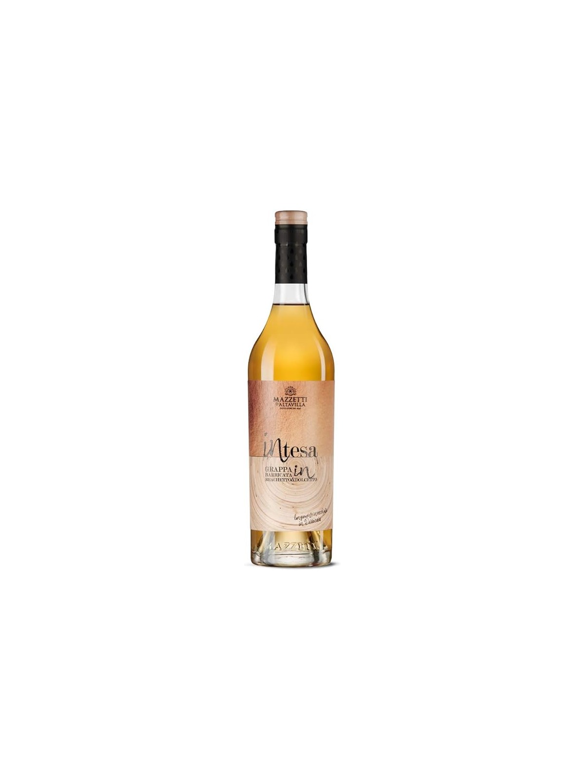 INTESA GRAPPA DI BRACHETTO E DOLCETTO ELEVATA IN BARRIQUES - MAZZETTI D'ALTAVILLA