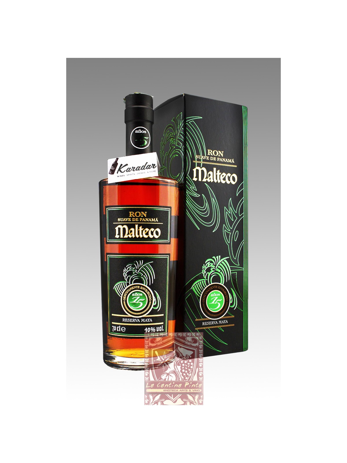 RON MALTECO 15 Y.O. RESERVA MAJA, RUM DEL GUATEMALA
