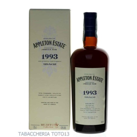 RUM APPLETON ESTATE 1993 HEARTS COLLECTION 29 YO