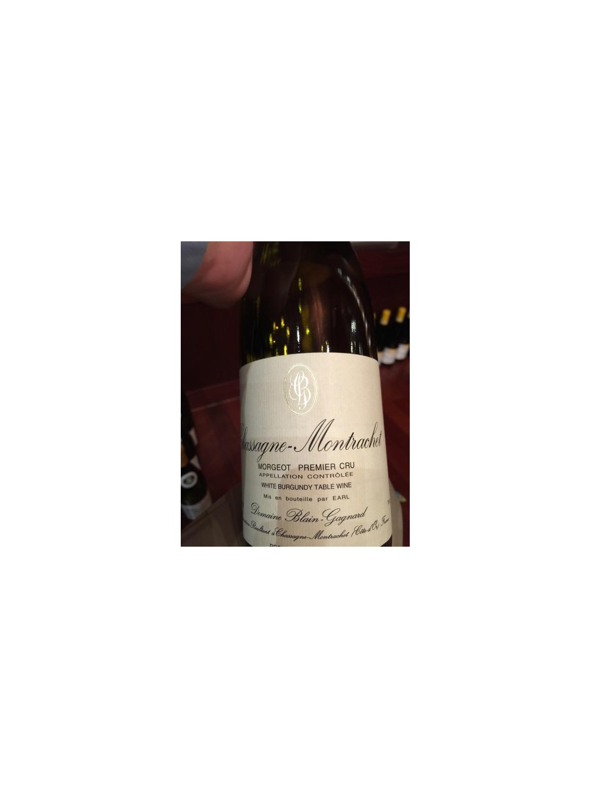 CHASSAGNE-MONTRACHET  MORGEOT 1ER CRU 2008 - DOMAINE BLAIN-GAGNARD