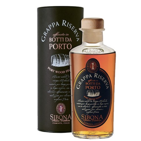 GRAPPA RISERVA AFFINATA IN BOTTI DA PORTO - DISTILLERIA SIBONA