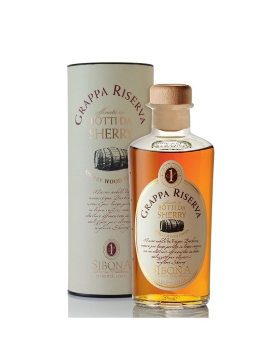 GRAPPA RISERVA AFFINATA IN BOTTI DA SHERRY - DISTILLERIA  SIBONA
