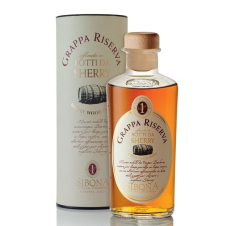 GRAPPA RISERVA AFFINATA IN BOTTI DA SHERRY - DISTILLERIA  SIBONA