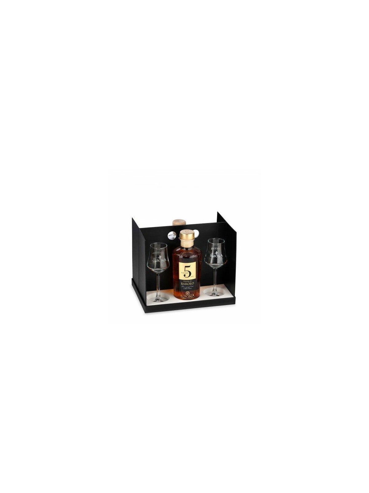Confezione Box in Tavola (2 Bt. x50cl) con 4 bicchieri- DISTILLERIA SIBONA