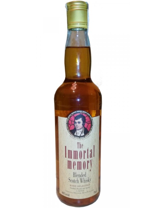 WHISKY THE IMMORTAL MEMORY BLENDED SCOTCH WHISKY RARE SELECTED - GORDON & MACPHAIL