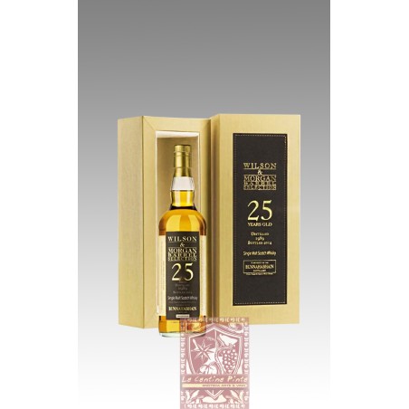 ISLAY SINGLE MALT WHISKY BUNNAHABHAIN 1989 25 YO CASK STRAIGHT - WILSON & MORGAN