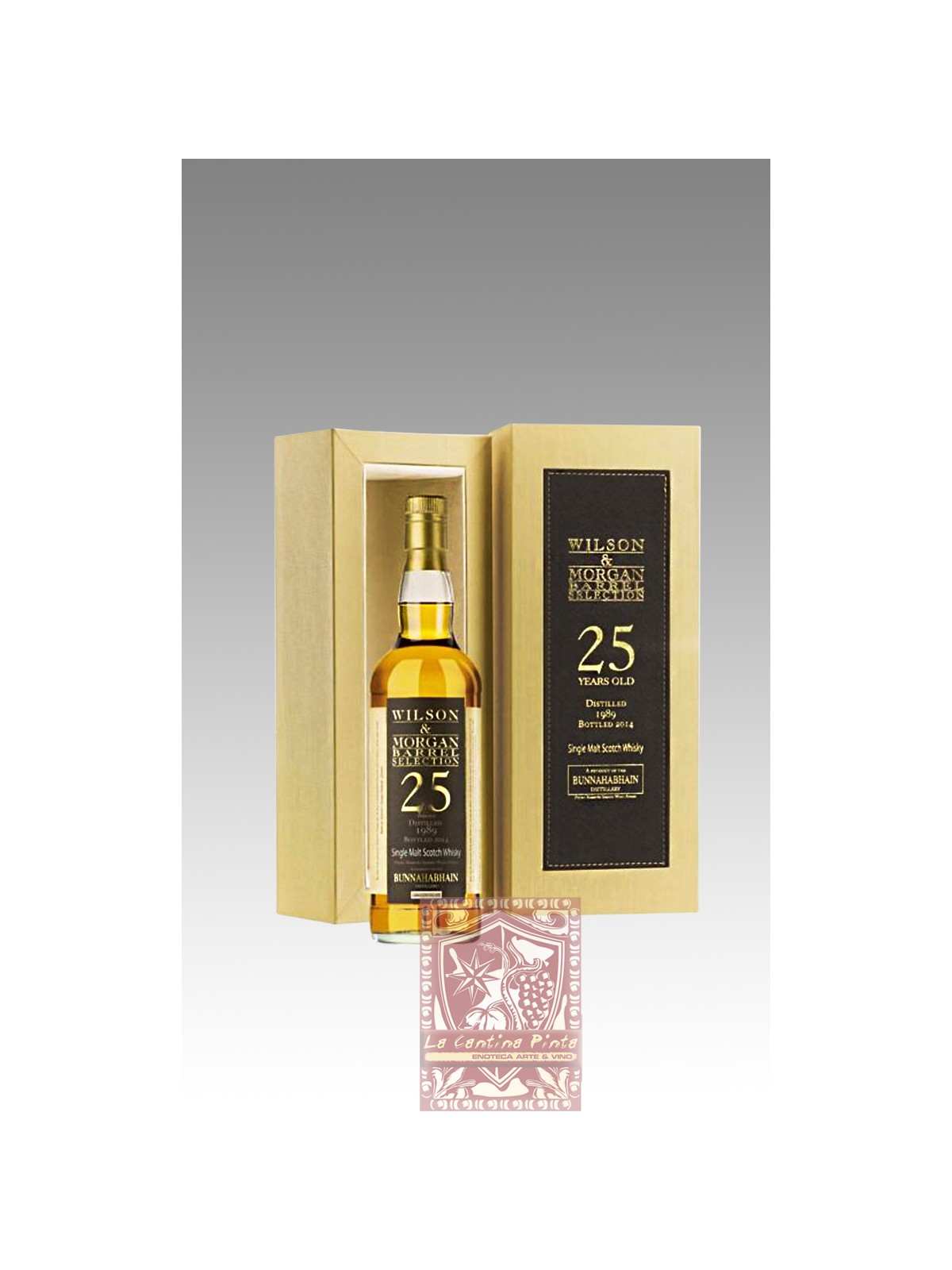 ISLAY SINGLE MALT WHISKY BUNNAHABHAIN 1989 25 YO CASK STRAIGHT - WILSON & MORGAN
