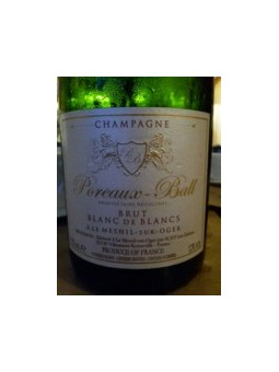 CHAMPAGNE BRUT BLANC DE BLANCS  POREAUX-BALL