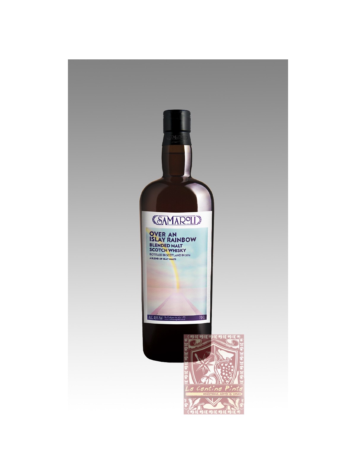 BLENDED MALT SCOTCH WHISKY OVER AN ISLAY RAINBOW 2016 50CL SAMAROLI