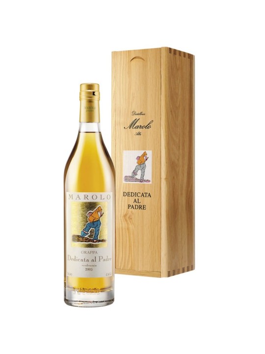 GRAPPA DEDICATA AL PADRE BARRIQUE 2008 45° - MAROLOASTUCCIO DI LEGNO