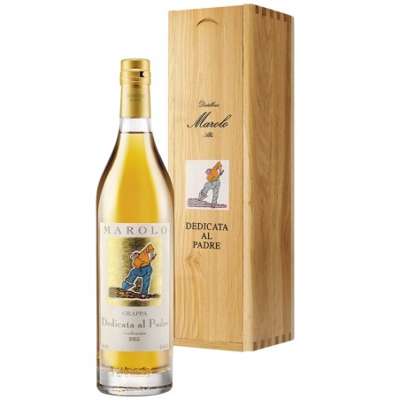 GRAPPA DEDICATA AL PADRE BARRIQUE 2008 45° - MAROLOASTUCCIO DI LEGNO