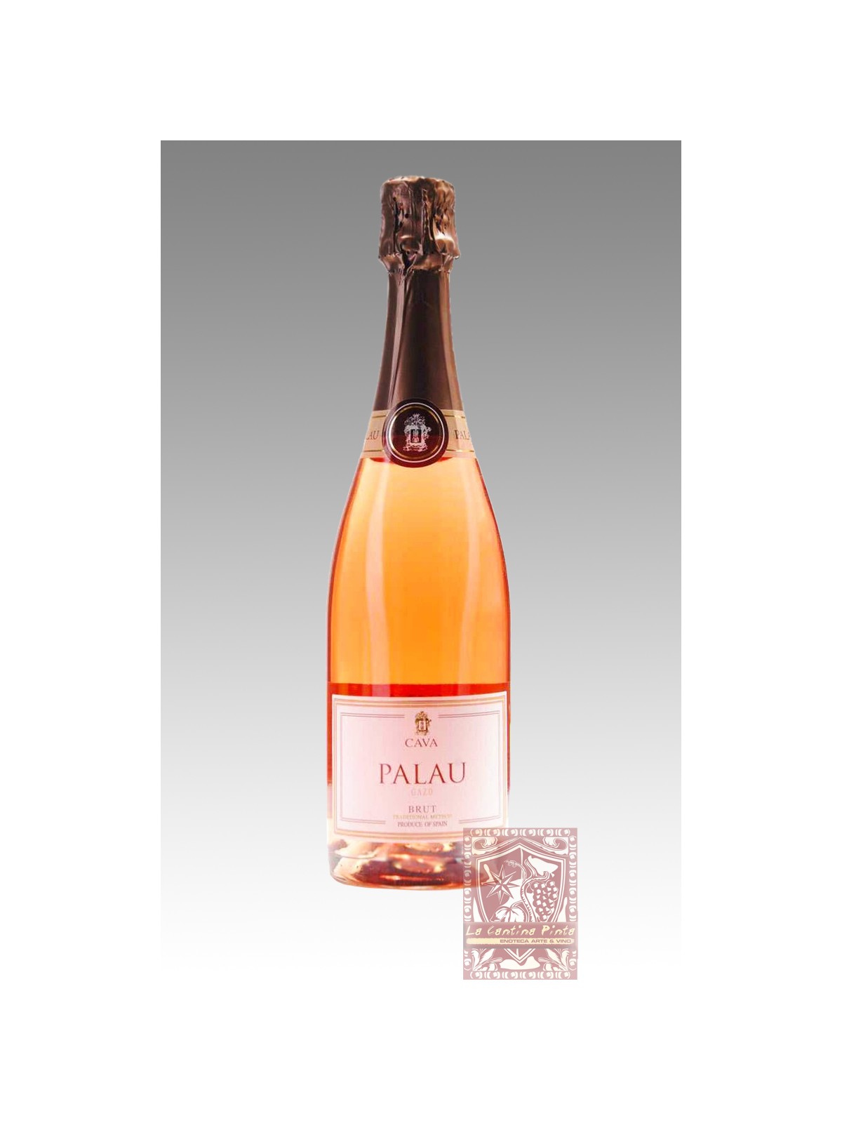 CAVA BRUT PALAU ROSE' GAZO TRADITIONAL METHOD - MONT MARCAL, PENEDES
