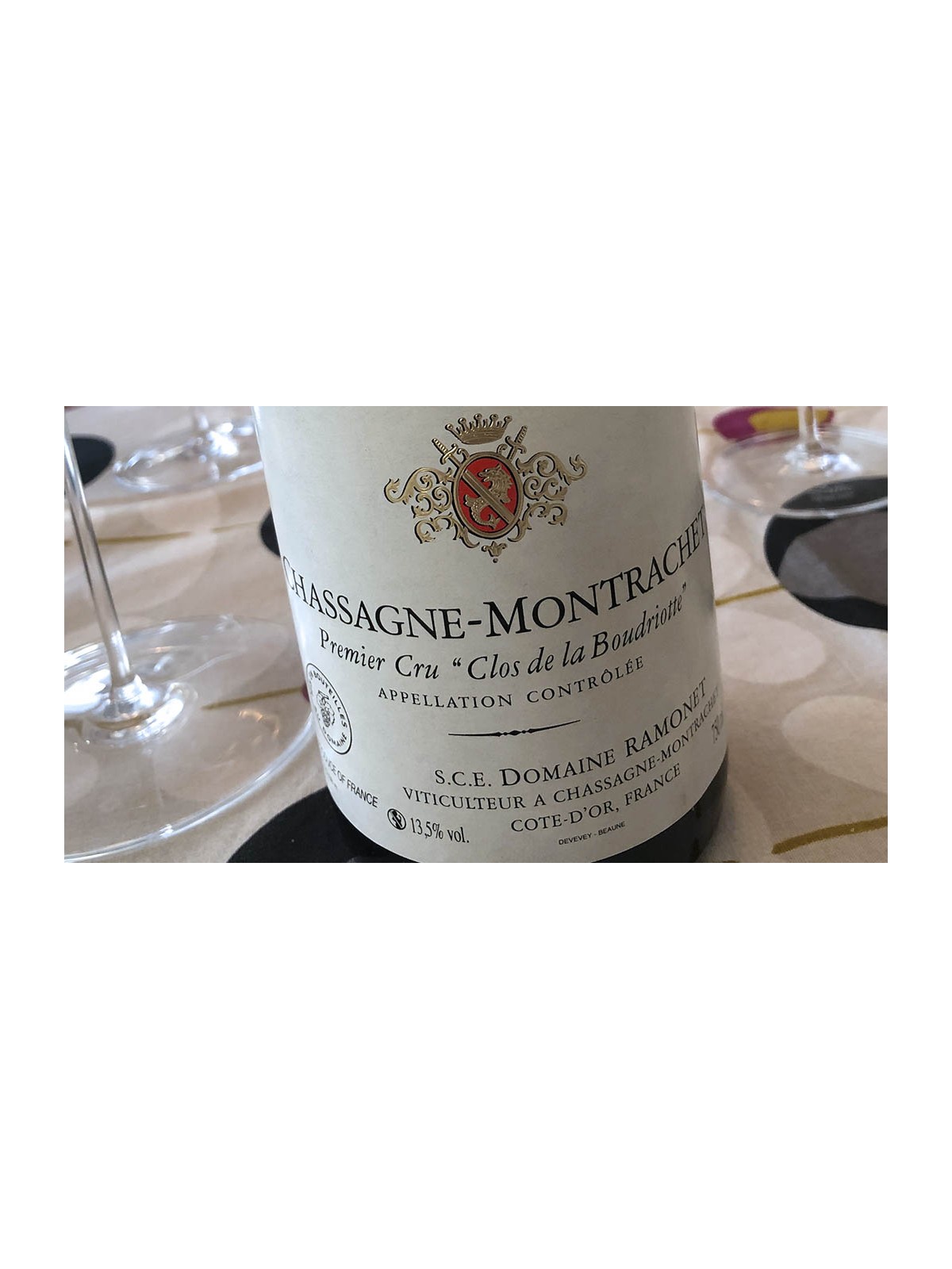 DOMAINE RAMONET CLOS DE LA BOUDRIOTTE ROUGE 2009 CHASSAGNE-MONTRACHET PREMIER CRU