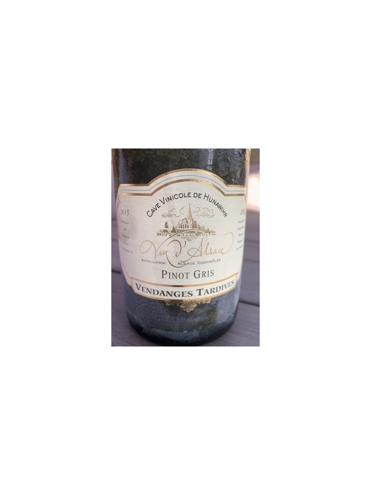 PINOT GRIS VENDANGE TARDIVES 2010 HUNAWIHR