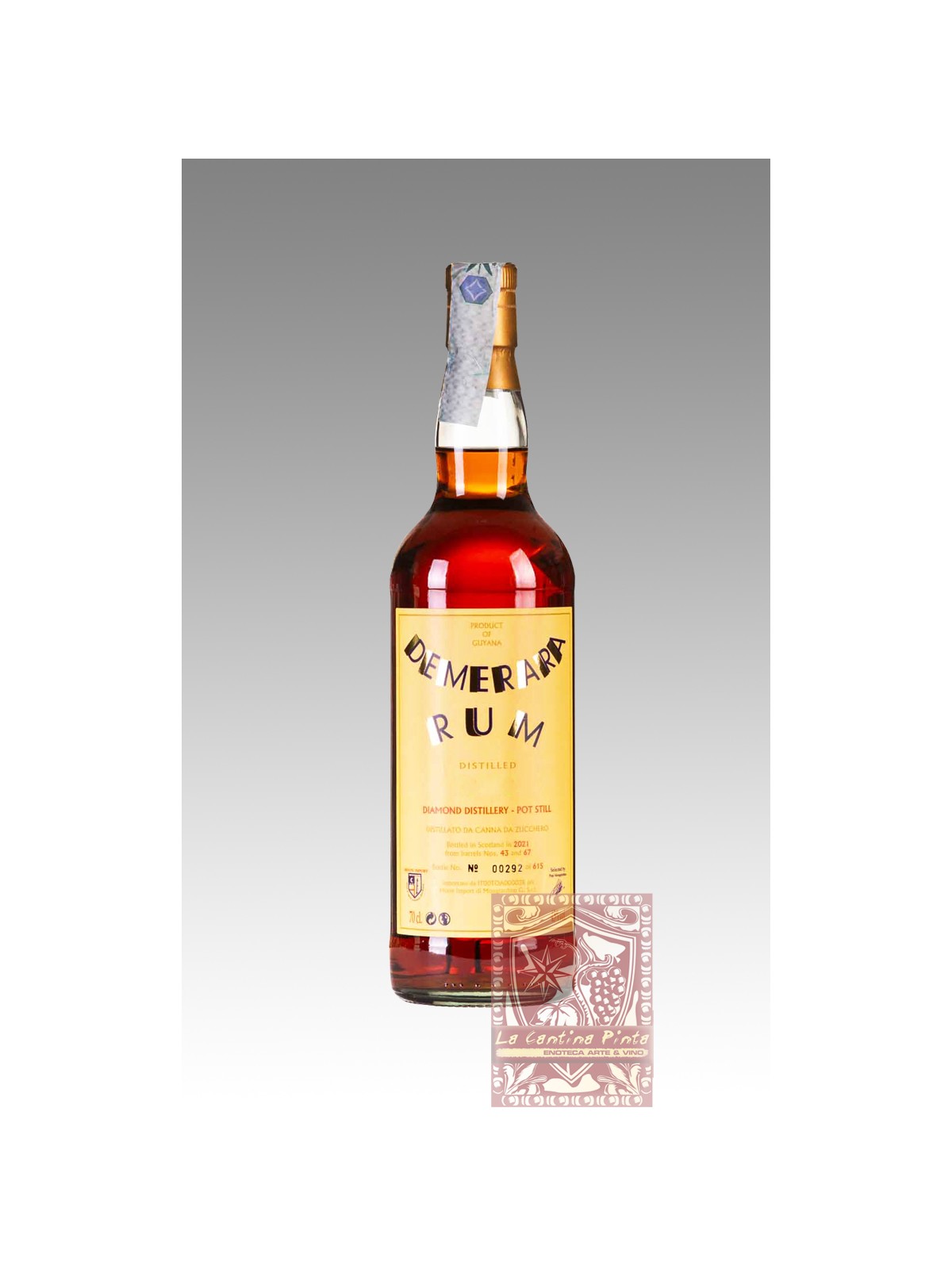RUM DEMERARA 2003 SHERRY WOOD 10 Y.O. DIAMOND DISTILLERY -
