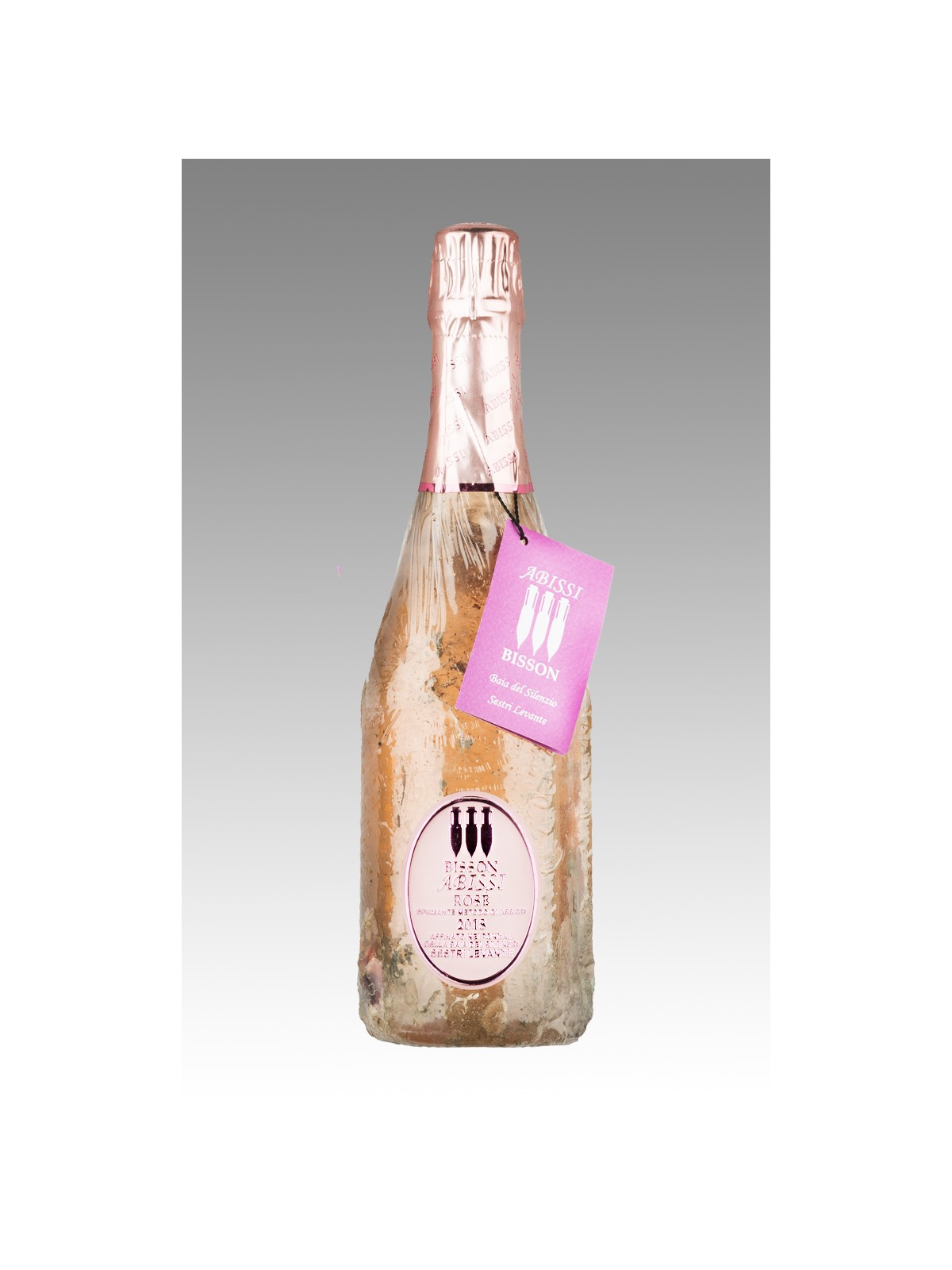 ABISSI 2018 BRUT ROSE' DOSAGGIO ZERO  AFFINATO NEI FONDALI DELL'AREA MARINA DI PORTOFINO - BISSON