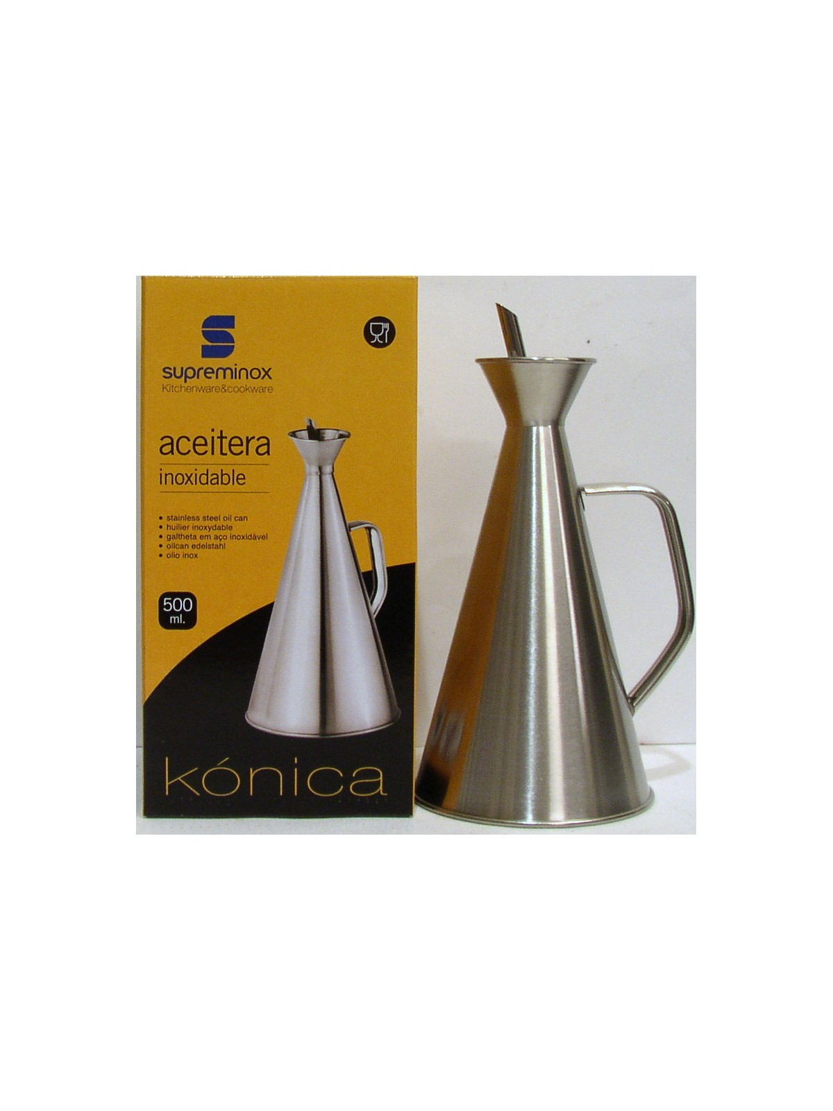 ACETIERA-OLIERA KONICA  INOX 500 ml