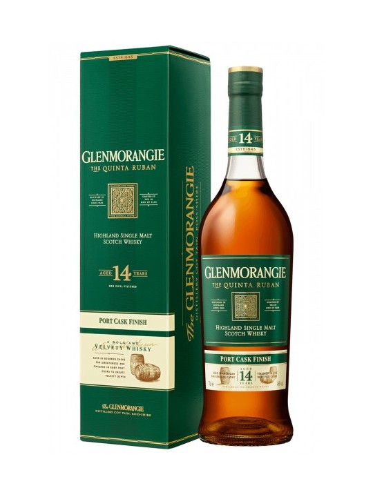 WHISKY GLENMORANGIE HIGHLAND SINGLE MALT "THE QUINTA RUBAN" PORT RUBY WOOD FINISH