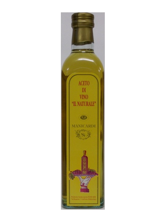 ACETO DI VINO BIANCO " IL NATURALE" 0,500 - MANICARDI
