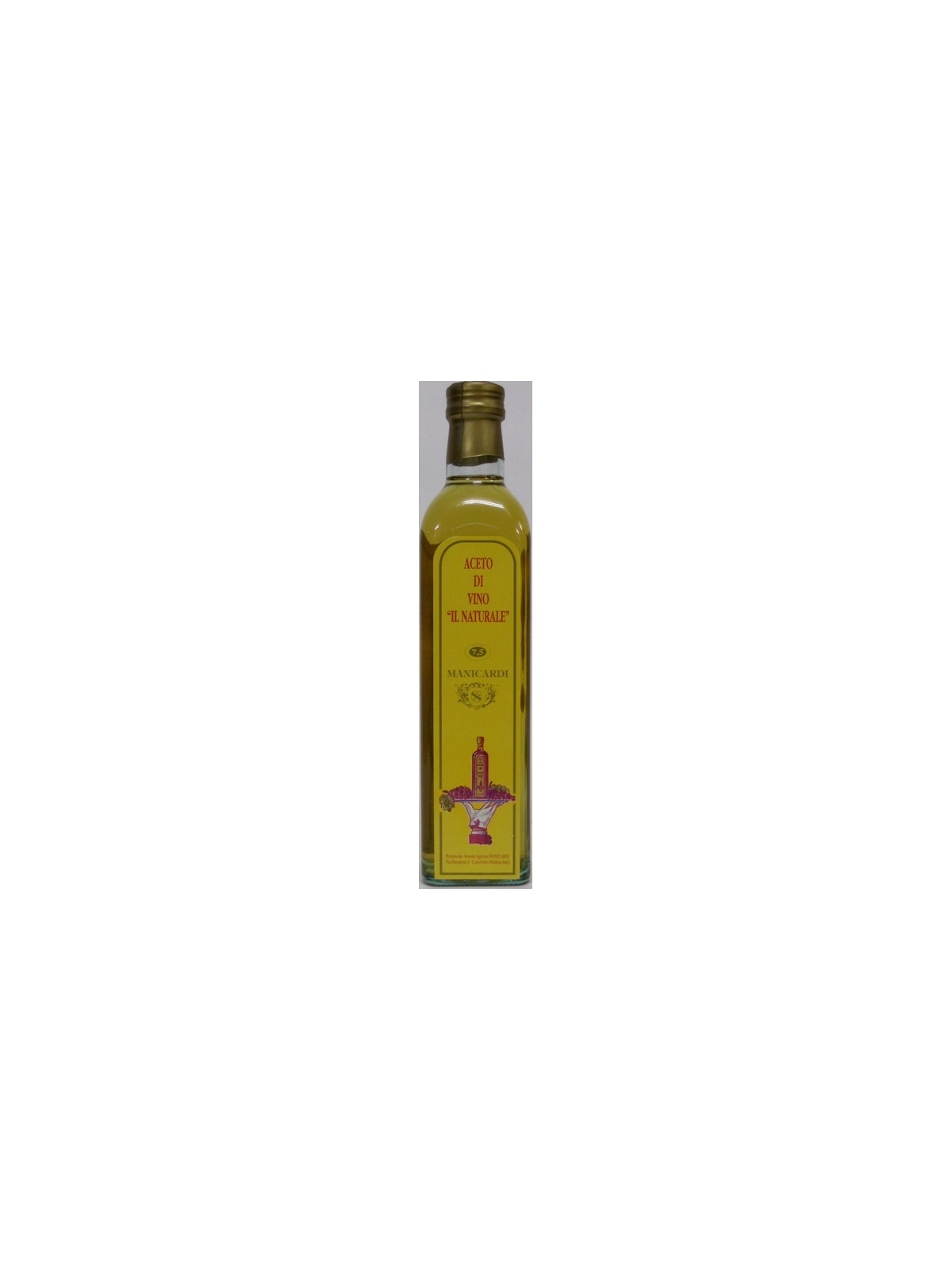 ACETO DI VINO BIANCO " IL NATURALE" 0,500 - MANICARDI