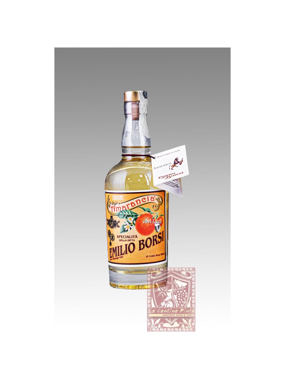 AMARANCIA CON LATTE 2024 LIQUORE   0,5 LT (NO GLUTINE, NO LATTOSIO)  - EMILIO BORSI