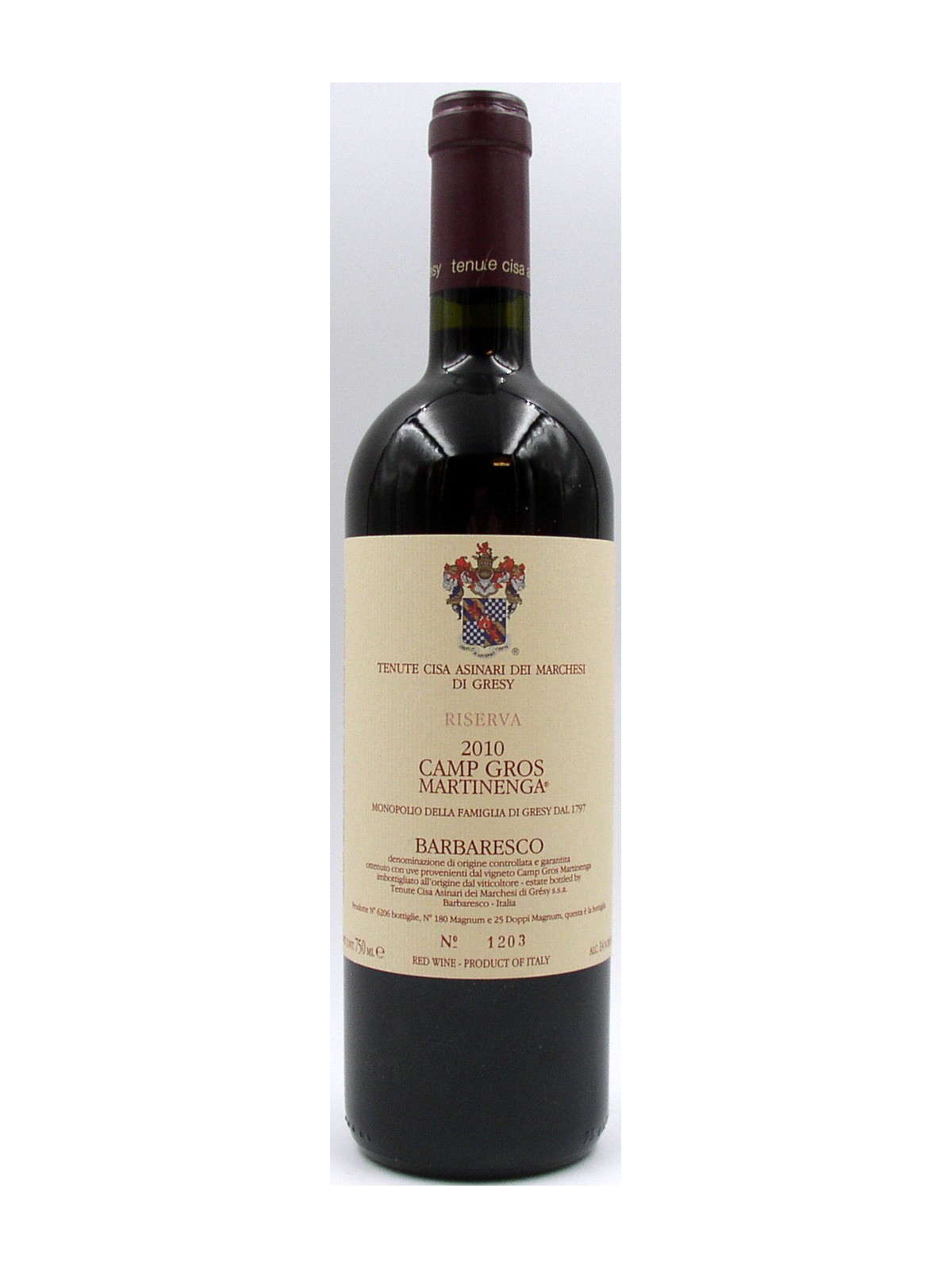 BARBARESCO CAMP GROS MARTINENGA RISERVA 2016 - MARCHESI DI GRESY
