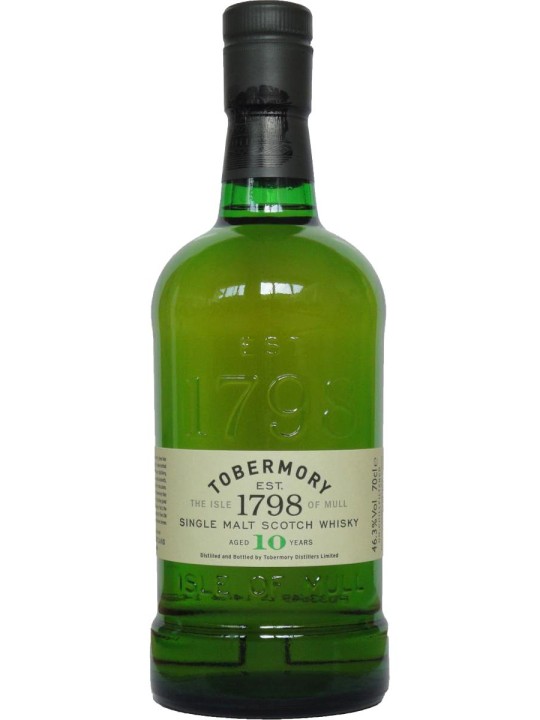 TOBERMORY 1798 THE ISLE OF MULL SINGLE MALT SCOTCH WHISKY 10 YO
