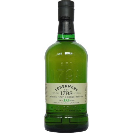 TOBERMORY 1798 THE ISLE OF MULL SINGLE MALT SCOTCH WHISKY 10 YO