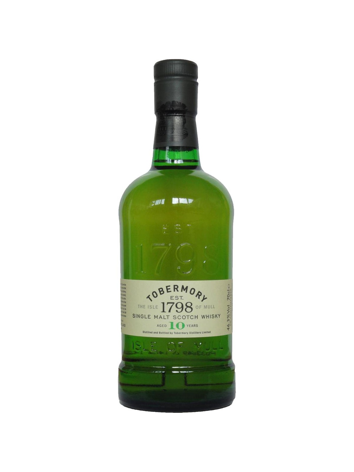 TOBERMORY 1798 THE ISLE OF MULL SINGLE MALT SCOTCH WHISKY 10 YO