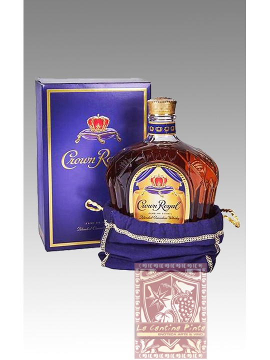 FINE DE LUXE BLENDED CANADIAN WHISKY CROWN ROYAL 197O (VINTAGE) - SEAGRAM'S CON ASTUCCIO IN TESSUTO