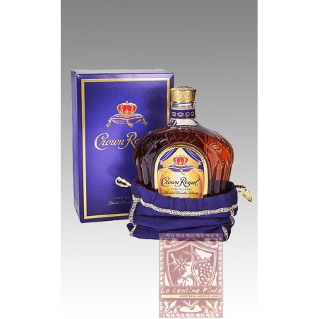 FINE DE LUXE BLENDED CANADIAN WHISKY CROWN ROYAL 197O (VINTAGE) - SEAGRAM'S CON ASTUCCIO IN TESSUTO