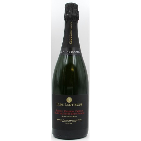 BLANC DE NOIR SUMOLL RESERVA DE FAMILIA 2013 BRUT NATURE METODE TRADITIONELLE CLOS LENTISCUS
